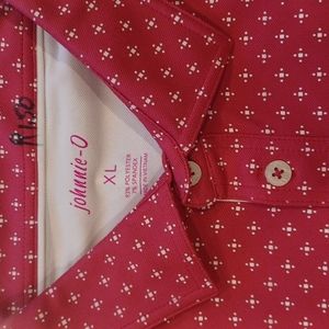 Pink Johnny O Polo.  Funky Buddha coffee shop